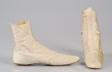 Wedding boots, American, 1855-65. Creator: Unknown
