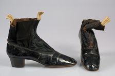 Wedding boots, Belgian, 1871. Creator: Unknown