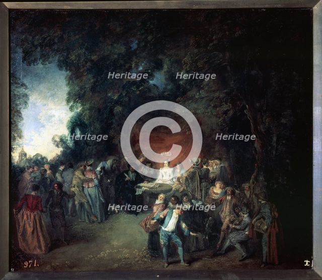'Wedding Capitulations and Country Dance', 18th century. Creator: Watteau, Jean Antoine (1684 - 1721).