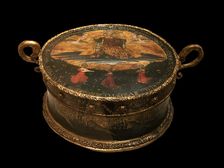 Wedding Casket with the Triumph of Venus, 1421. Creator: Giovanni di Paolo (ca 1403-1482)