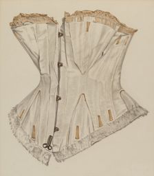 Wedding Corset, 1935/1942. Creator: Virginia Berge