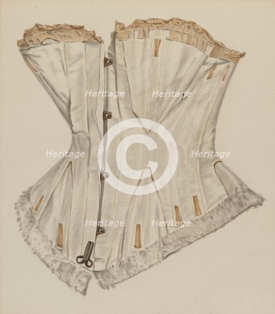 Wedding Corset, 1935/1942. Creator: Virginia Berge.