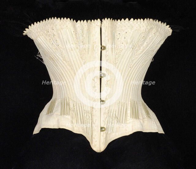 Wedding Corset, American, 1865-67. Creator: Unknown.