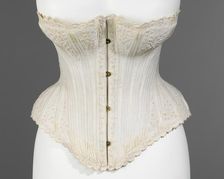 Wedding corset, American, ca. 1875. Creator: Unknown