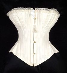 Wedding Corset, British, 1874. Creator: W.S. Thomson & Company