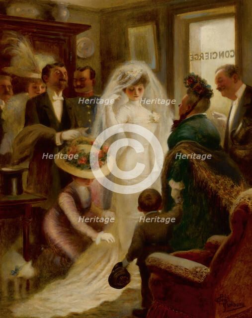 Wedding day (Le jour du mariage). Creator: Guillaume, Albert (1873-1942).