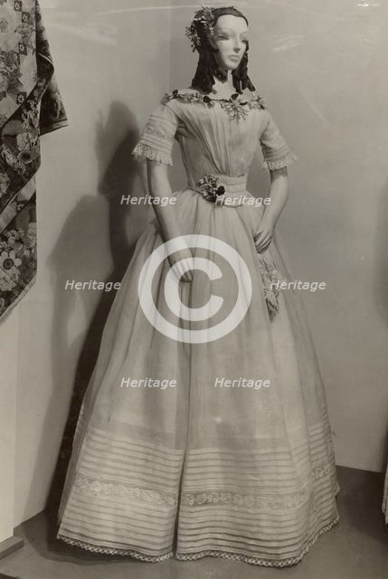 Wedding Dress, 1935/1942. Creator: Unknown.