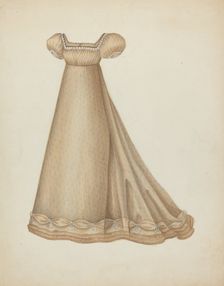 Wedding Dress, 1935/1942. Creator: Gertrude Lemberg
