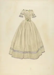 Wedding Dress, 1935/1942. Creator: Irene Lawson