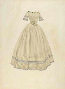 Wedding Dress, 1935/1942. Creator: Irene Lawson