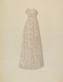 Wedding Dress, 1935/1942. Creator: Linnet Alward