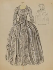 Wedding Dress, 1935/1942. Creator: Margaret Concha