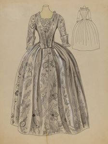 Wedding Dress, 1935/1942. Creator: Margaret Concha