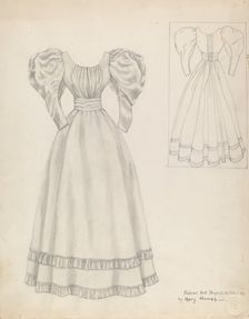 Wedding Dress, 1937. Creator: Mary E Humes