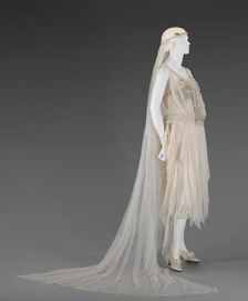 Wedding Dress with Veil, 1920. Creator: George Phillip Meier