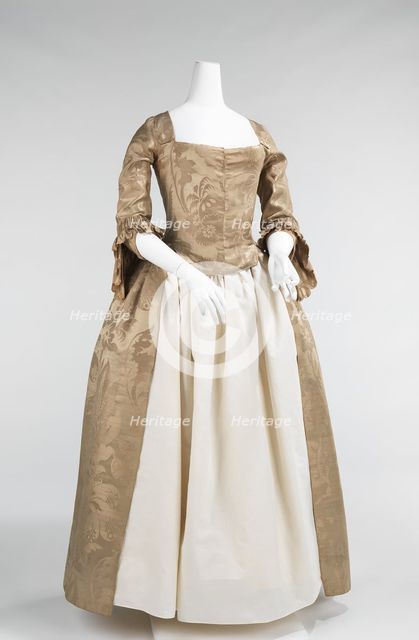 Wedding dress, American, 1776. Creator: Unknown.