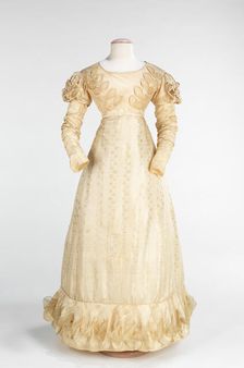 Wedding dress, American, 1824. Creator: Unknown