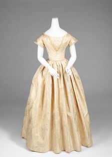 Wedding dress, American, 1845-50. Creator: Unknown