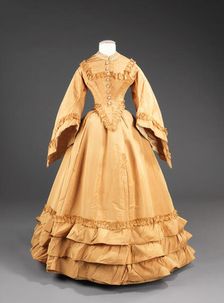 Wedding dress, American, 1851. Creator: Unknown