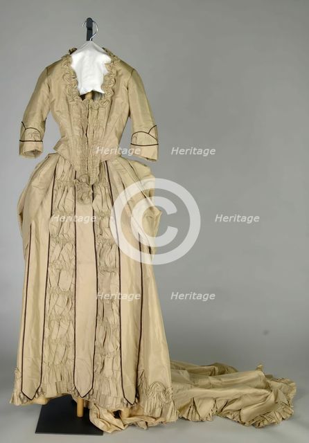 Wedding Dress, American, 1875. Creator: Unknown.