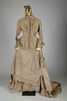 Wedding Dress, American, 1876. Creator: Unknown