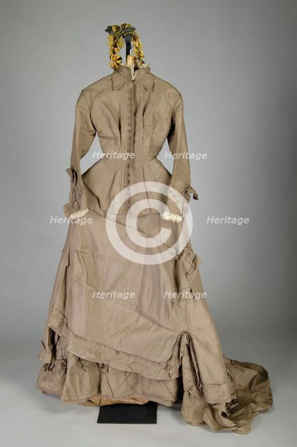 Wedding Dress, American, 1876. Creator: Unknown.