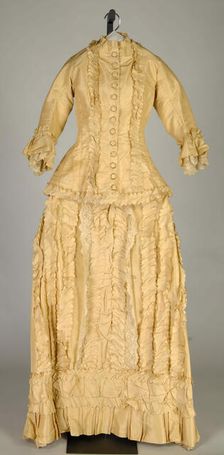 Wedding Dress, American, 1878. Creator: Unknown