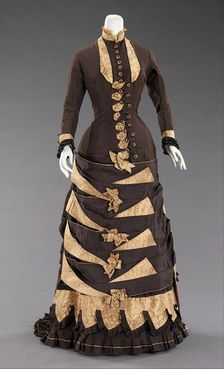 Wedding dress, American, 1879. Creator: Unknown