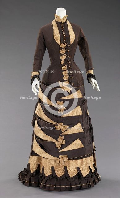 Wedding dress, American, 1879. Creator: Unknown.