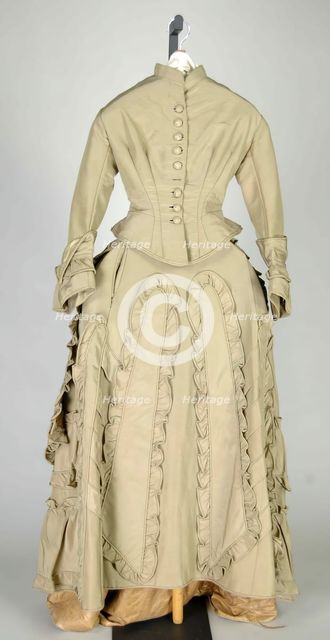 Wedding Dress, American, 1872. Creator: Unknown.