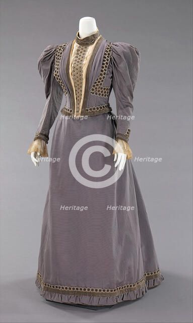 Wedding dress, American, 1893. Creator: A. B. Coady.