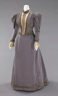 Wedding dress, American, 1893. Creator: A. B. Coady