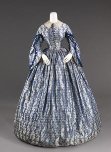Wedding dress, American, ca. 1860. Creator: Unknown