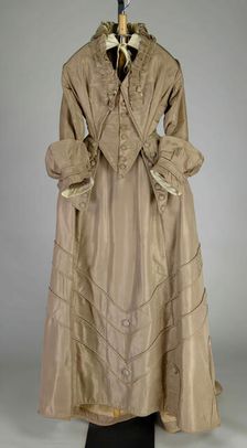 Wedding Dress, American, ca. 1875. Creator: Unknown