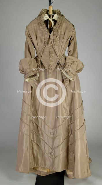 Wedding Dress, American, ca. 1875. Creator: Unknown.