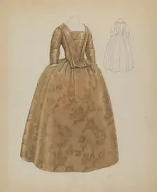 Wedding Dress, c. 1936. Creator: Bessie Forman