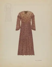 Wedding Dress, c. 1936. Creator: David P. Willoughby