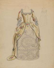 Wedding Dress, c. 1936. Creator: Jean Peszel