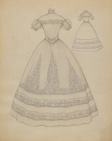 Wedding Dress, c. 1936. Creator: Margaret Concha
