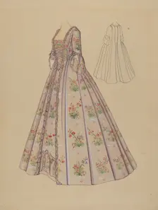 Wedding Dress, c. 1936. Creator: Marie Mitchell
