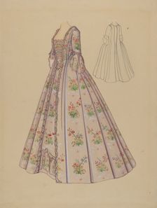 Wedding Dress, c. 1936. Creator: Marie Mitchell