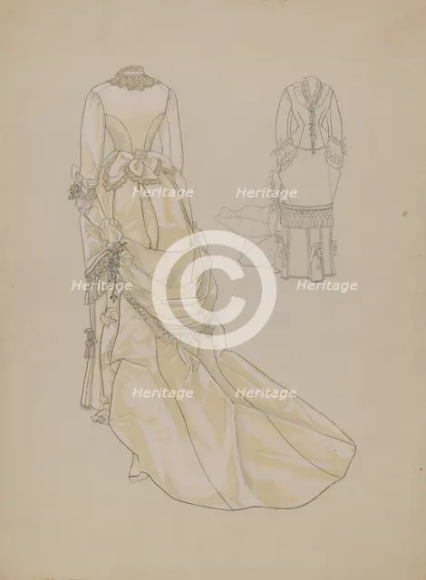 Wedding Dress, c. 1936. Creator: Melita Hofmann.