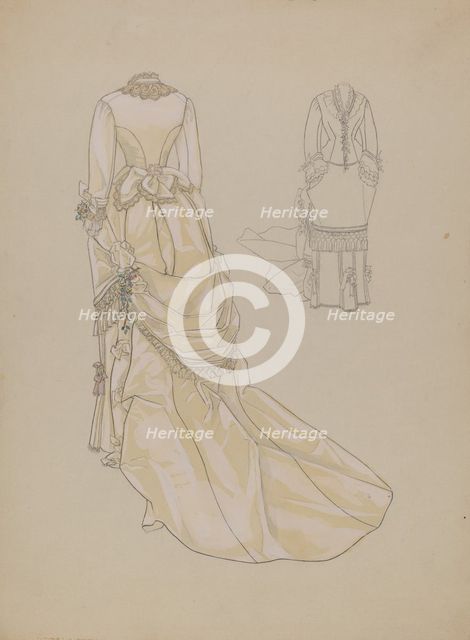 Wedding Dress, c. 1936. Creator: Melita Hofmann.