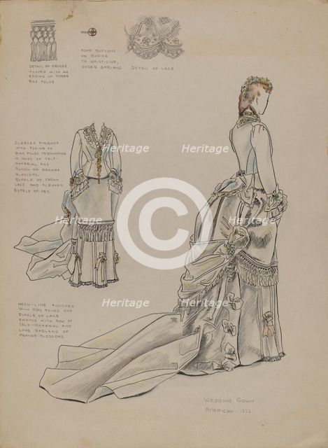 Wedding Dress, c. 1936. Creator: Melita Hofmann.