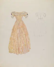 Wedding Dress, c. 1937. Creator: Arelia Arbo