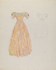 Wedding Dress, c. 1937. Creator: Arelia Arbo