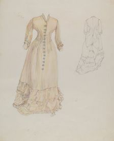 Wedding Dress, c. 1937. Creator: Arelia Arbo