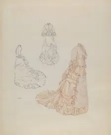 Wedding Dress, c. 1937. Creator: Arelia Arbo