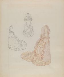 Wedding Dress, c. 1937. Creator: Arelia Arbo