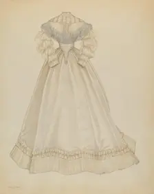 Wedding Dress, c. 1937. Creator: Nancy Crimi